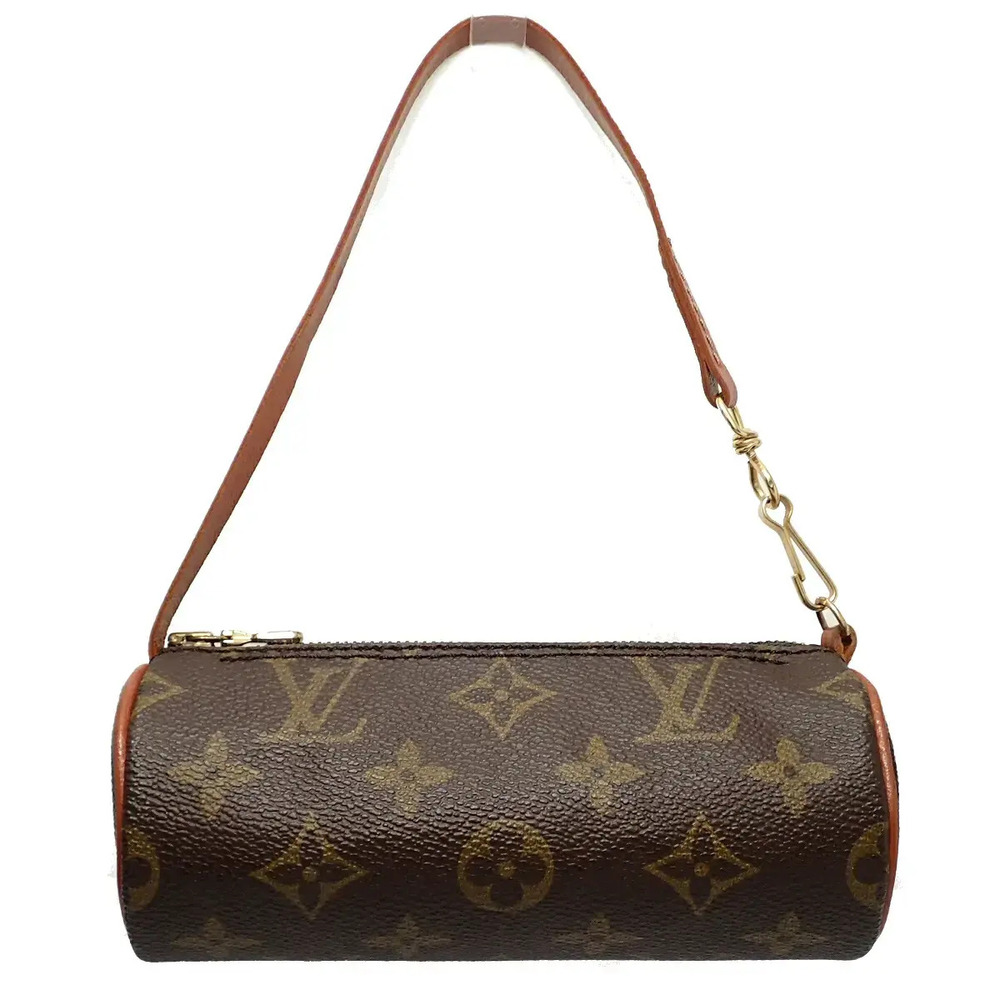 Louis Vuitton Monogram Papillon Handbag Canvas Leather Brown